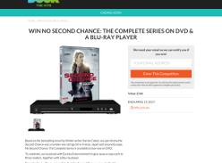 Win 1 of 3 No Second Chance on DVD and a Blu-ray player