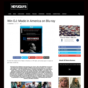 Win 1 of 3 OJ: Made in America on Blu-ray