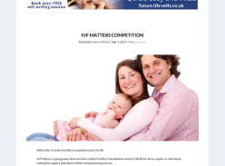 Win 1 of 3 One-To-One Fertility Consultation worth £140