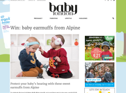 Win 1 of 3 pairs of Alpine Muffy Baby Earmuffs