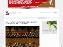 Win 1 of 3 pairs of tickets for the Grand Opera Gala at the Royal Festival Hall