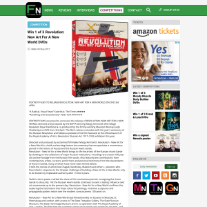 Win 1 of 3 Revolution: New Art For A New World DVDs