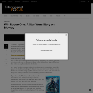 Win 1 of 3 Rogue One: A Star Wars Story on Blu-ray