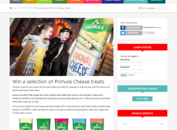 Win 1 of 3 selections of Primula Cheese treats