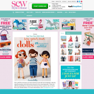 Win 1 of 3 Sew Your Own Dolls Book