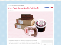 Win 1 of 3 Sweet Success Chocolate Cake Bundle