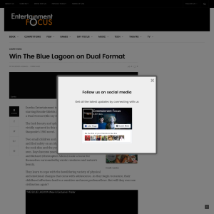 Win 1 of 3 The Blue Lagoon on Dual Format