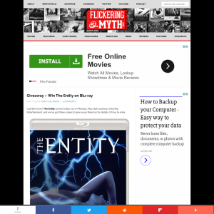 Win 1 of 3 The Entity on Blu-ray