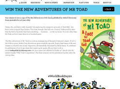 Win 1 of 3 The New Adventures of Mr Toad