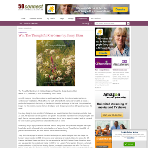 Win 1 of 3 The Thoughtful Gardener by Jinny Blom