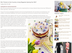 Win 1 of 3 Tickets to the Country Living Magazine Spring Fair 2017