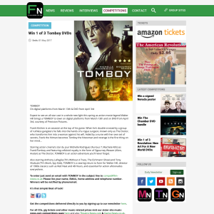Win 1 of 3 Tomboy on DVD