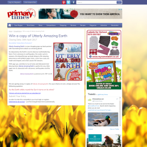 Win 1 of 3 Utterly Amazing Earth