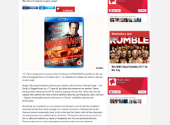 Win 1 of 3 Vengeance on Blu-ray
