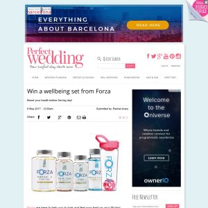 Win 1 of 3 Wellbeing sets from Forza