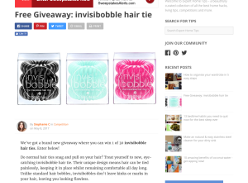 Win 1 of 30 Invisibobble Hair Tie