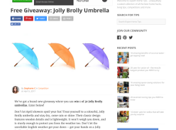 Win 1 of 30 Jolly Brollys