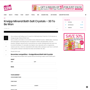 Win 1 of 30 Kneipp Mineral Bath Salt Crystals