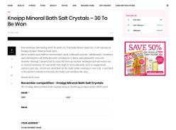 Win 1 of 30 Kneipp Mineral Bath Salt Crystals
