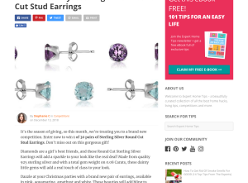 Win 1 of 30 pairs of Sterling Silver Round Cut Stud Earrings