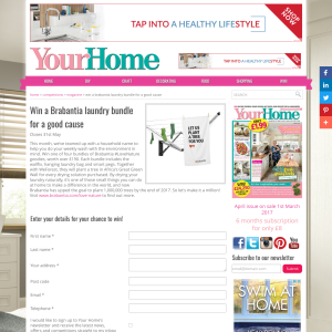 Win 1 of 4 Brabantia Laundry bundle