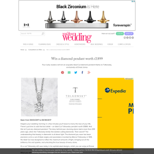 Win 1 of 4 diamond pendant worth £1899