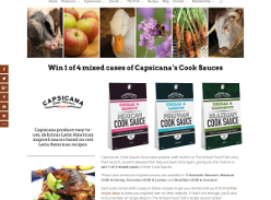 Win 1 of 4 Mixed Cases of Capsicana’s Cook Sauces