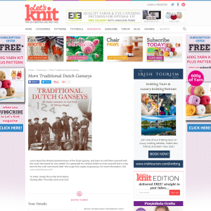 Win 1 of 4 More Traditional Dutch Ganseys Knitting book