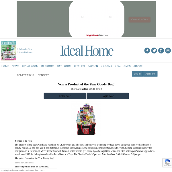 Win 1 of 4 Product of the Year Goody Bags