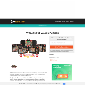 Win 1 of 4 sets of Wasgij puzzles