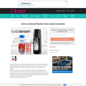 Win 1 of 4 SodaStream Fizzi and goodies