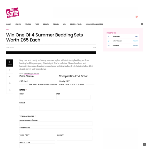 Win 1 of 4 Summer Bedding Sets Worth £65 Each