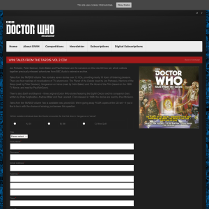 Win 1 of 4 Tales From The Tardis: Vol 2 on CD