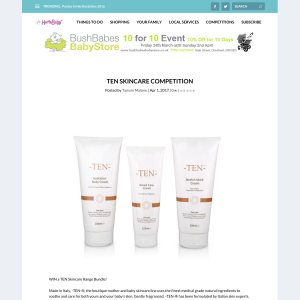 Win 1 of 4 TEN Skincare Range Bundle