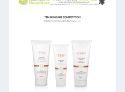 Win 1 of 4 TEN Skincare Range Bundle