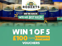 Win 1 of 5 £100 Home Bargains Vouchers
