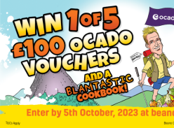 Win 1 of 5 £100 Ocado Vouchers and a Blamtastic Cookbook