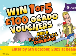 Win 1 of 5 £100 Ocado Vouchers and a Blamtastic Cookbook