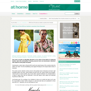 Win 1 of 5 £50 eco fashion vouchers from Komodo