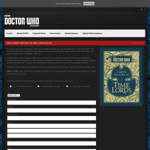 Win 1 of 5 A Brief History of Time Lords Book