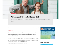 Win 1 of 5 Anne of Green Gables on DVD