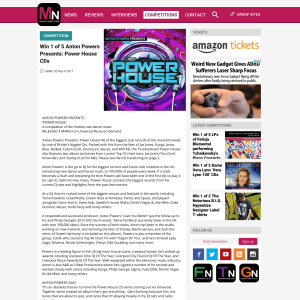Win 1 of 5 Anton Powers Presents: Power House CD