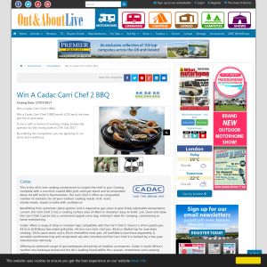 Win 1 of 5 Cadac Carri Chef 2 BBQ