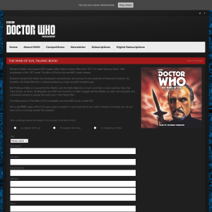 Win 1 of 5 Dr Who The Mind Of Evil on CD