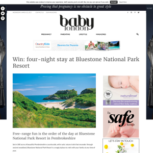 Win 1 of 5 four-night stay at Bluestone National Park Resort for up to four people