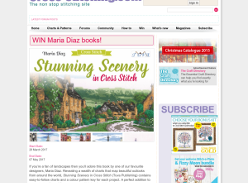 Win 1 of 5 Maria Diaz cross stitch books