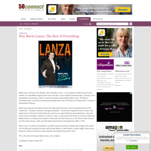 Win 1 of 5 Mario Lanza: The Best of Everything on DVD