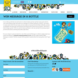 Win 1 of 5 Message in a Bottle