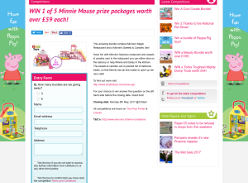 Win 1 of 5 Minnie Mouse Prize Packages