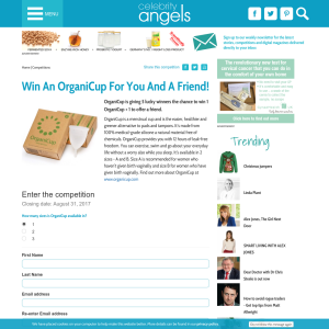 Win 1 of 5 OrganiCup for you and a friend